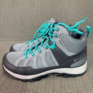 Columbia  Granite Trail™  Womens Size 10 Gray & Teal Waterproof Hiking Boots Omn